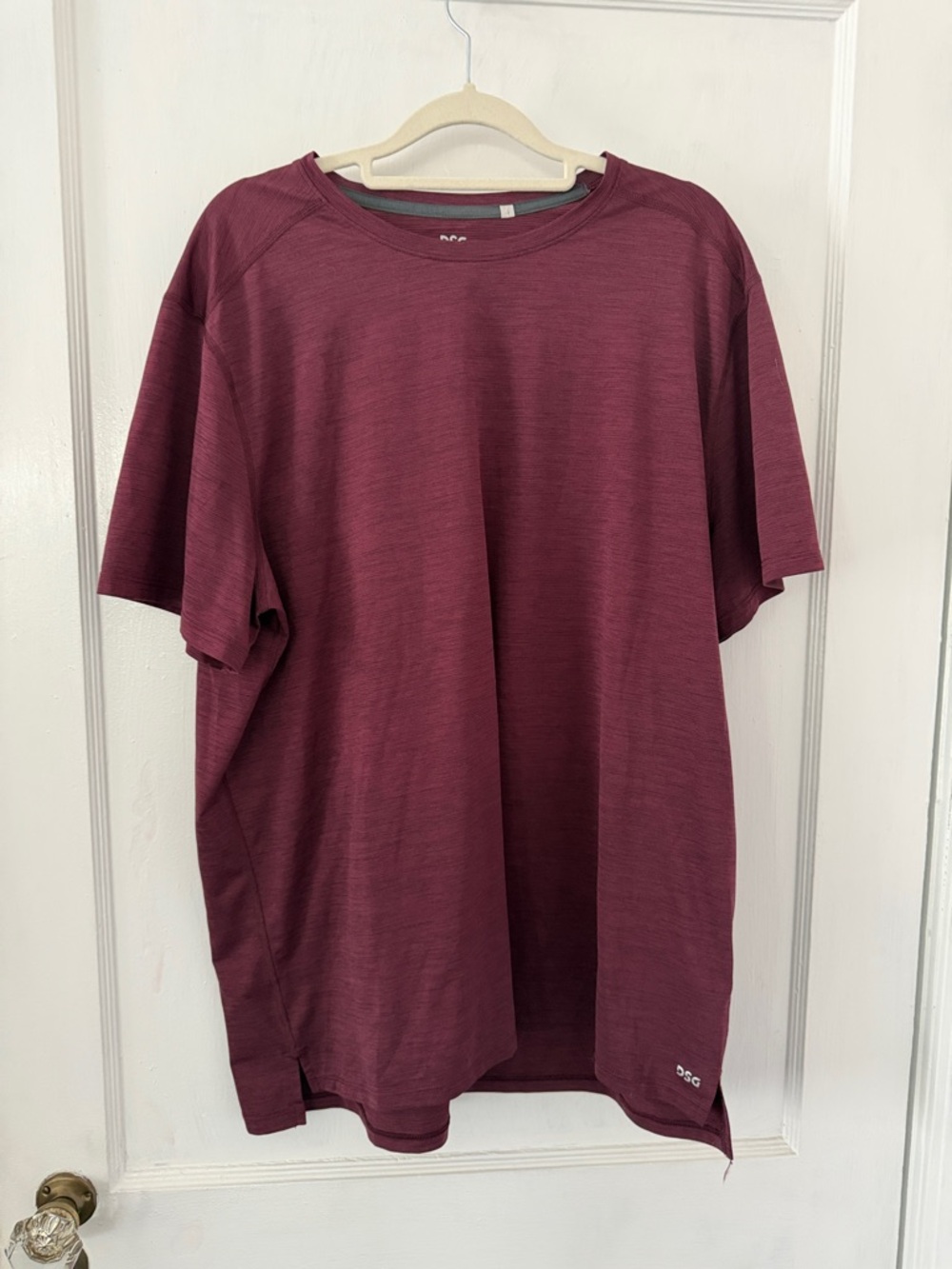 DSG Men's Wine Short Sleeve Performance Tee